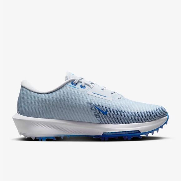 Nike Mens 11 Air Zoom Infinity Tour 2 Golf Shoes (Wide) Grey/Blue FD0218-001 - Picture 2 of 9